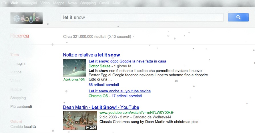 Frasi Di Natale Youtube.Let It Snow Nevica Su Google E Youtube Natale Melarumors